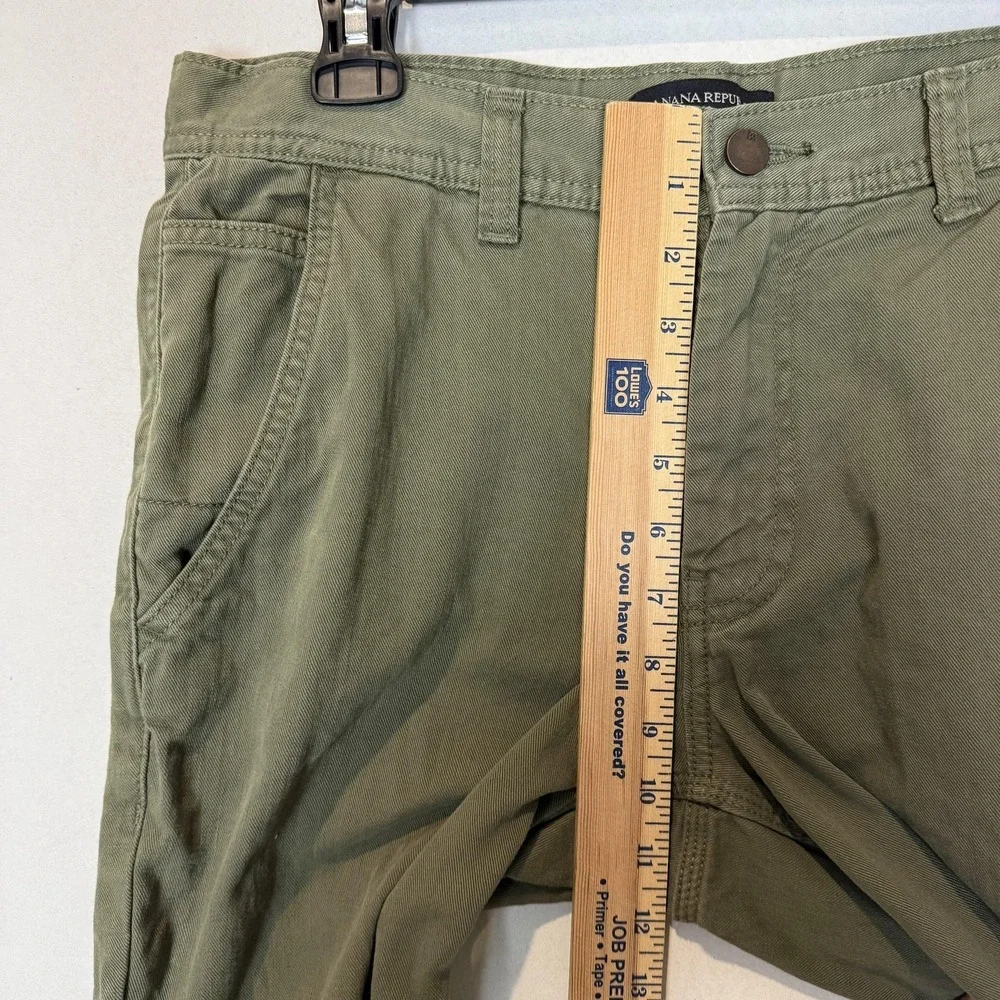 Banana‎ Republic Pants Mens 30x30 Green Athletic Fit Chino Tapered Cotton Casual